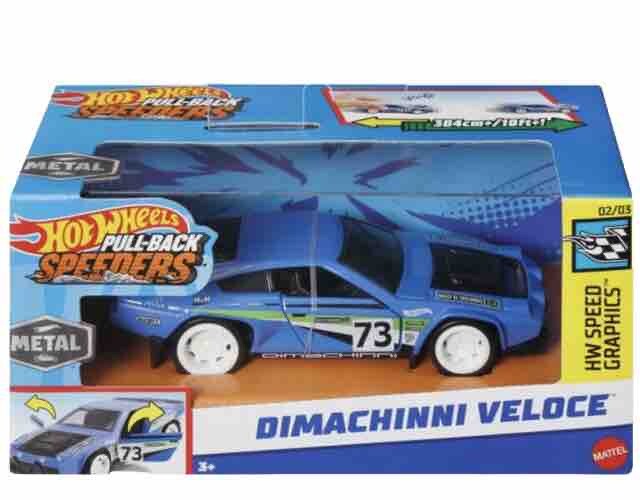 Hot Wheels Pull-Back Speeders 1:43 2022 BMW M4 GT3 JKP98 Blue - New (Sealed) - Image 4