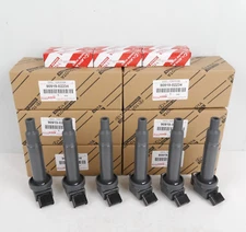 6PCS Igintion Coils&Spark Plugs For Toyota Lexus 90919-02234 90919-01210 New