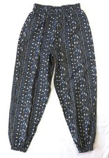 80's 90's Vtg Gym Workout Parachute Baggy Pants Hammer Harem Print Reebesse AOP