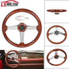 14INCH Acrylic Wood Grain Golf Cart Steering Wheel for EZGO TXT/Club Car/Yamaha