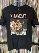 KHAMZAT CHIMAEV UNISEX SHIRT T-SHIRT MMA "BORZ" Sz S Black PowerPoint Font Ufc