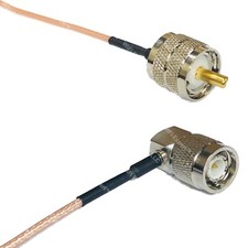 RG316 PL259 UHF Male to TNC Male Angle RF Cable Rapid-SHIP LOT