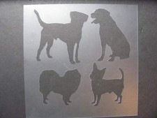 STENCIL 1465 Dogs 1 New Mylar Durable Airbrush Reusable