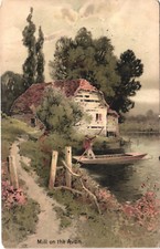 Mill On The Avon Postcard - Page Leigh Terrace Leigh Road Wimbourne 1905