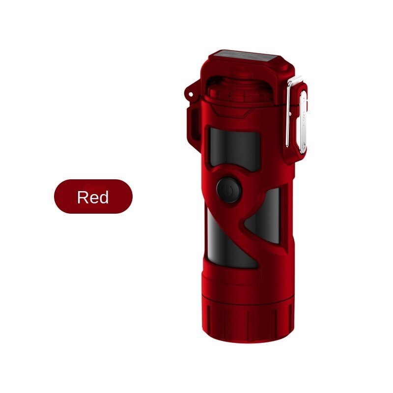 Waterproof dual arc lighter, bright light and power display,