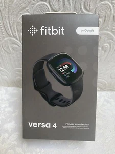 Fitbit Versa 4 Fitness Tracker Black Watch Nouveau dans la boîte