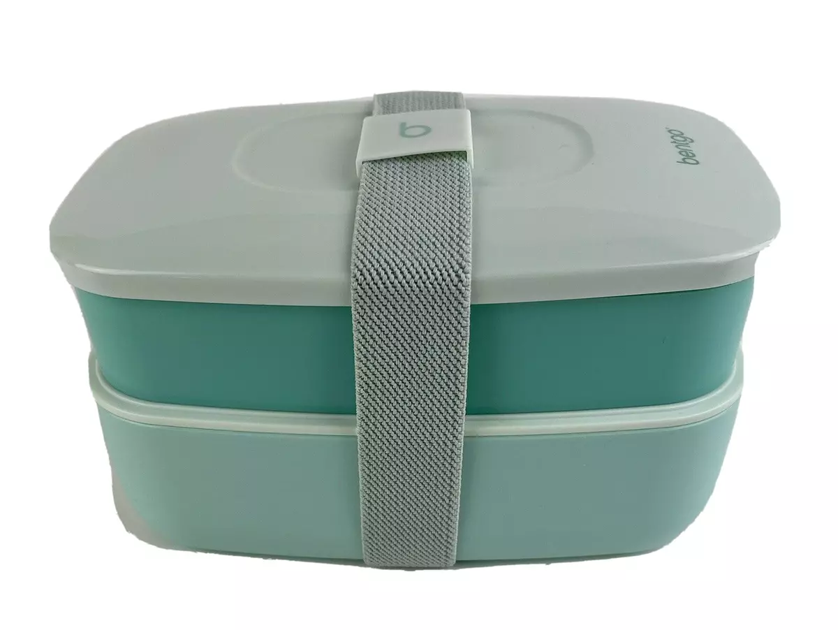 Bentgo Classic All In One Stackable Lunch Container With Utensils Mint  Green