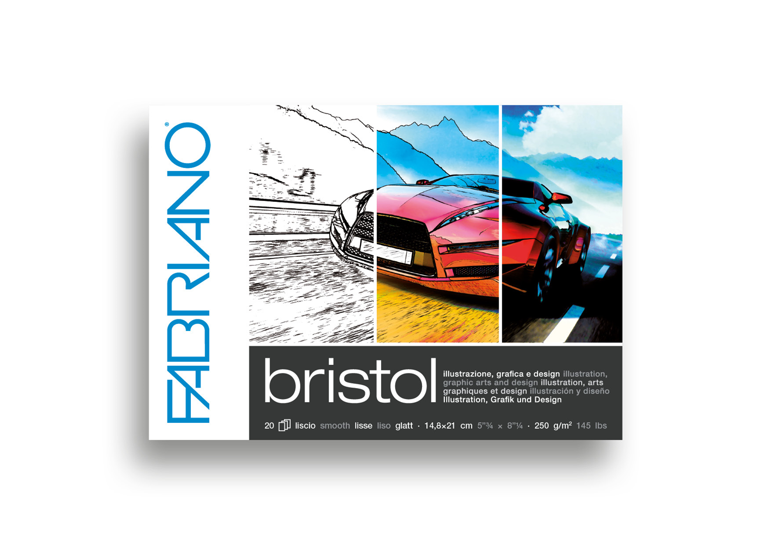 Blocco Bristol Collato A5 Fogli 20 250 Gr. | Fabriano