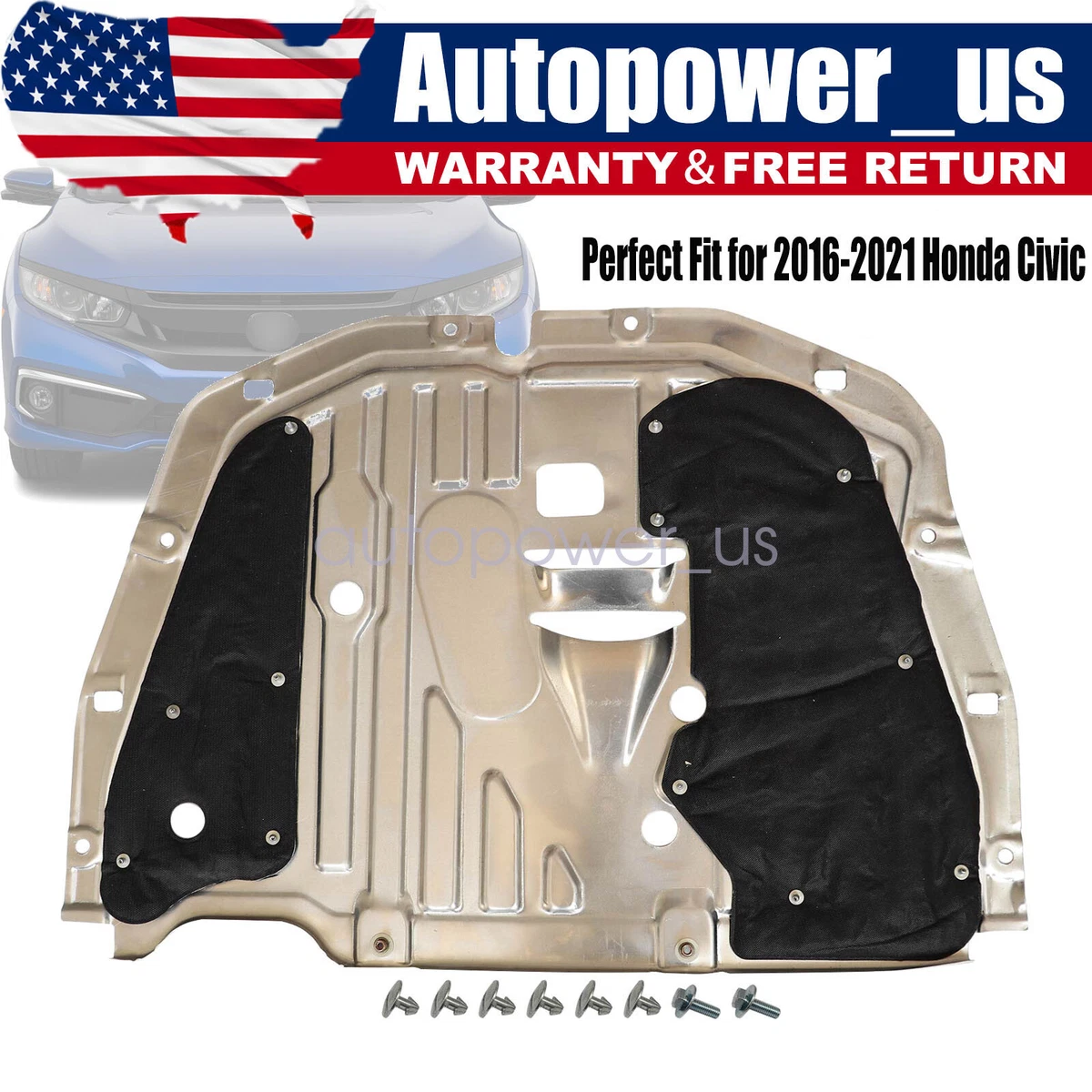 Car Front Engine Splash Guard Under Car Shield Cover For Honda