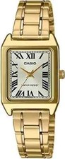 Casio LTP-V007G-9B Women's Gold Rectangular Stainless Steel Dress Watch NEW