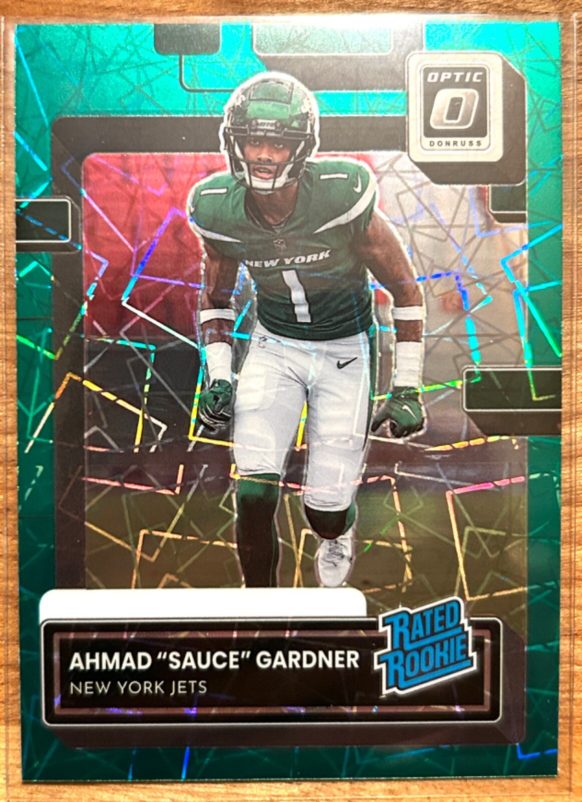2022 Donruss Optic Preview - Ahmad Sauce Gardner - Rated Rookie - Green Velocity