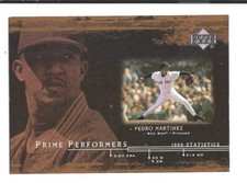 # 2000 Upper Deck Baseball Pedro Martinez Red Sox Prime Performers #PP2 NRMT