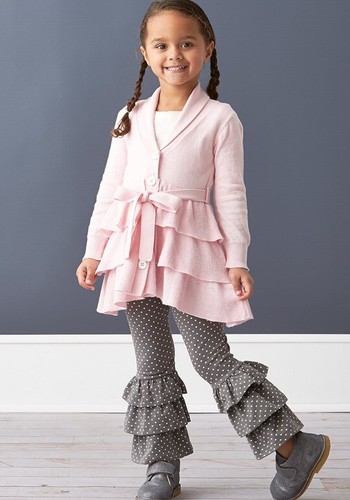 Matilda Jane Hello Lovely Something Special pink long cardigan sweater sz 14 - Picture 2 of 4