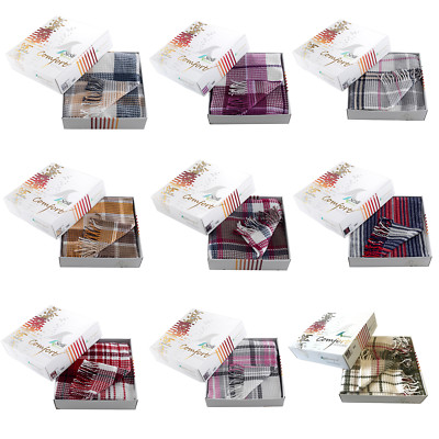 Überwurf Mischung Cotton Rich Scotch Herbst Winter Decke 150x200cm für Schlafzimmer Deko