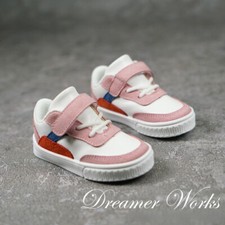 1/4 1/3 Uncle BJD Doll Sports Sneakers Board Shoes Lace-up Pink DIKA
