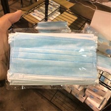  50 Pcs Disposable Face Mask Non Medical Surgical 3-Ply Earloop