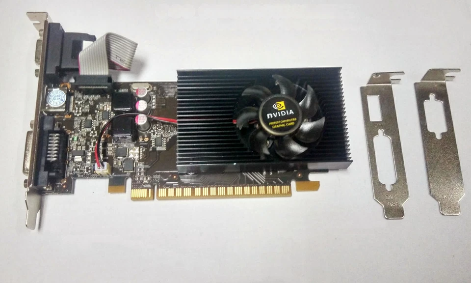 GeForce GT730 DDR3 DVI VGA HDMI Output Interface PCI-E Graphics Card For PC Desk - Image 3 of 4