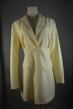 ZARA yellow blazer dress long sleeve Size L