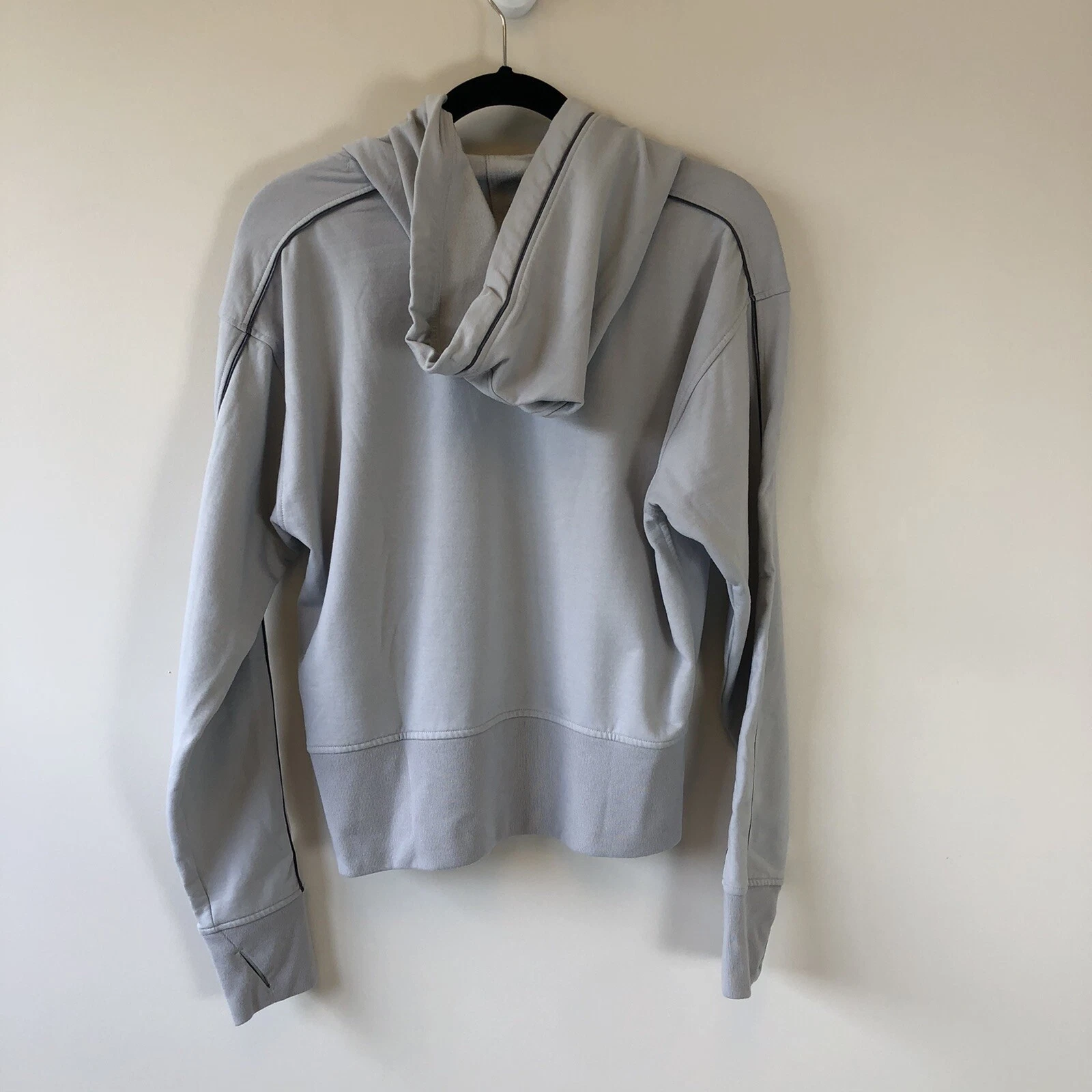 UNDERCOVER Victoria’s Secret Sport Felpa con Cappuccio Donna Grigio Chiaro Cropped Logo Shimmer Medium