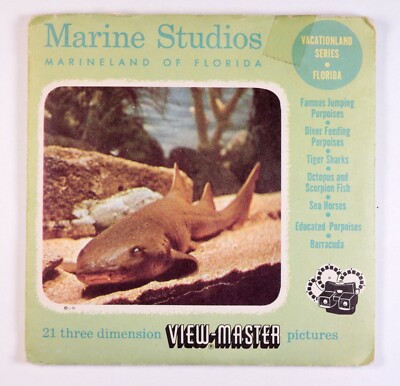 View-Master Marine Studios Florida 3 reel packet/booklet 166 A-C -DT249