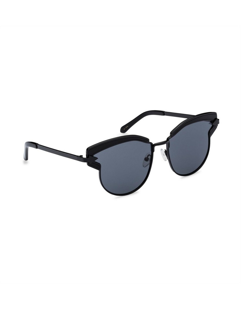 Karen Walker Superstars Felipe 1701412 Black Oversized Cat Eye Sunglasses 57mm KAREN WALKER Superstars Felipe Cat-eye black metalTortoise  main image 3