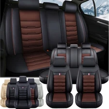 Fits For Toyota Tundra 2008-2024 Car 5-Seat Cover Leather Front Rear Set Cushion