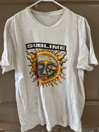 Sublime Sun Men's White T-Shirt Size L 