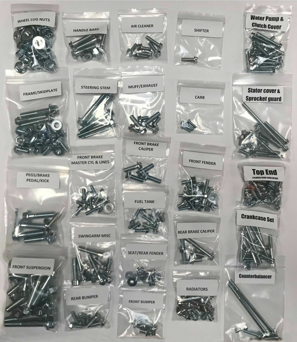 Specbolt Fasteners Restoration Bolt Kit – Honda CR500 1984–2001, Nickel Or Zinc