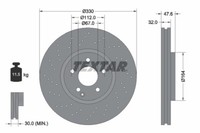 Textar 2X Bremsscheibe Vorne Ø330 Mm FüR Mercedes E-Klasse T-Model