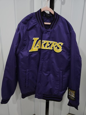 New NBA Los Angeles Lakers  Bomber Varsity Jacket Men's Size Small 