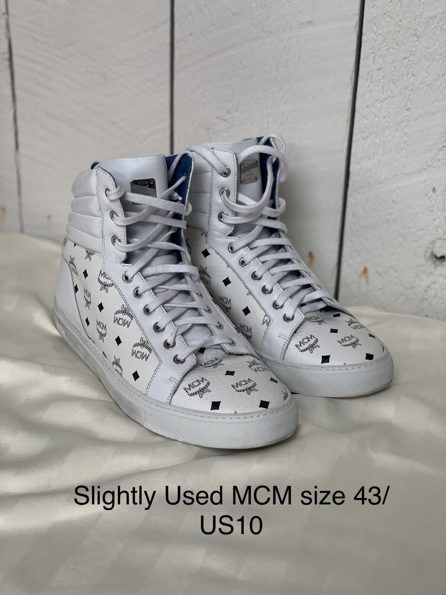 MCM White High Top Mens Size 10 | eBay display picture 2