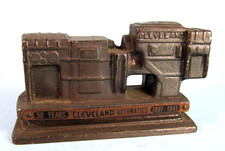 CLEVELAND AUTOMATICS VINTAGE METAL INDUSTRIAL ADVERTISING PAPERWEIGHT 1891-1941