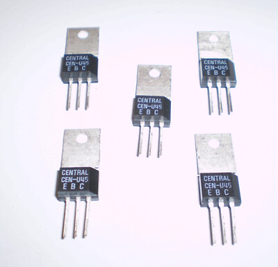 10 x MPS-U45 NPN Darlington Transistor 40v 2a TO-202 - MPSU45 - Genuine