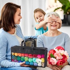 Kit de hilo de crochet, 1400 yardas,40 colores, madejas hilo acr lico, 48 piezas