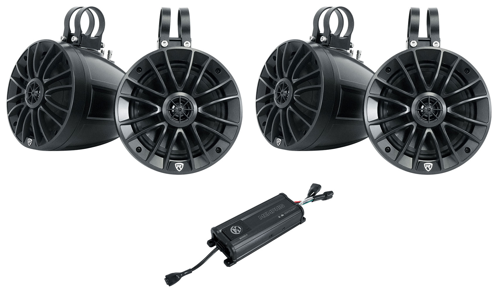 Memphis Audio MX4004 400 Вт 4-канальный усилитель ATV UTV4 65-дюймовые колонки Tower