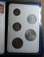 * BRITAINS FIRST DECIMAL COIN SET 1/2 TO 10 PENCE  UNITED KINGDOM TONING #ACH61