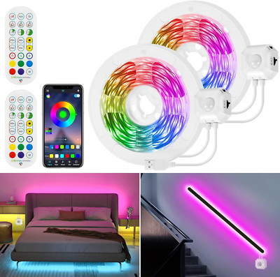 3M LED Strip Bewegungsmelder,3 Modi, RGB LED Streifen Mit PIR Bewegungssensor,Be