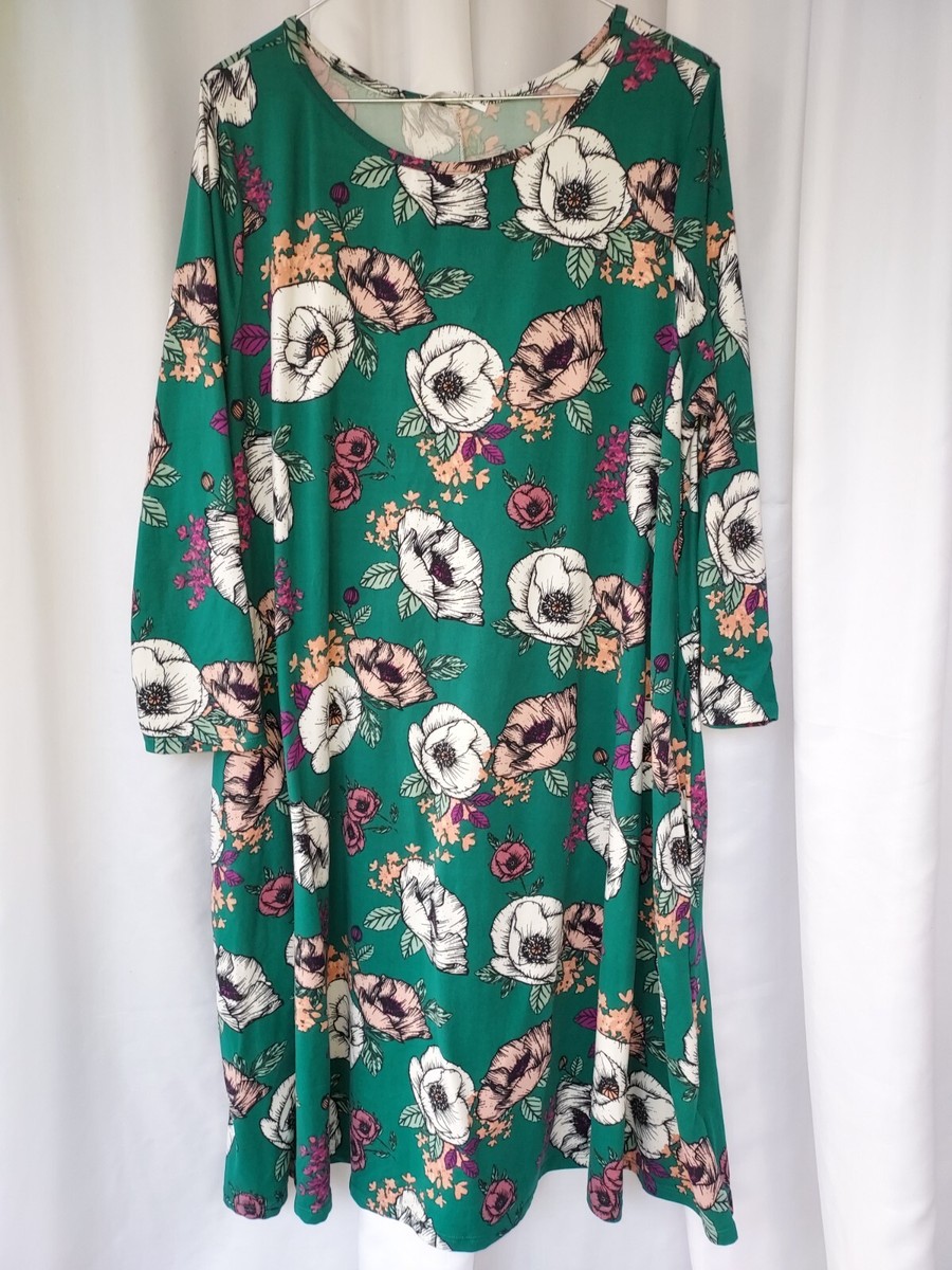 honey & lace dress XL green floral 3/4 sleeve stretchy pockets | eBay honey & lace dress XL green floral 3/4 sleeve stretchy pockets | eBay