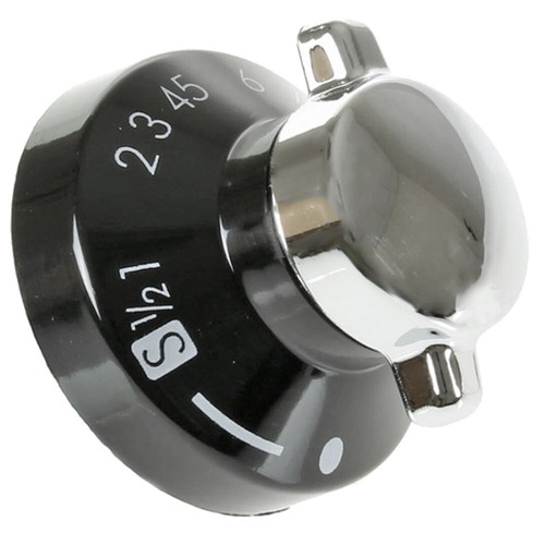 STOVES Oven Control Knobs Gas Hob Cooker Switch Silver Black Chrome GENUINE x 6 - Picture 11 of 12