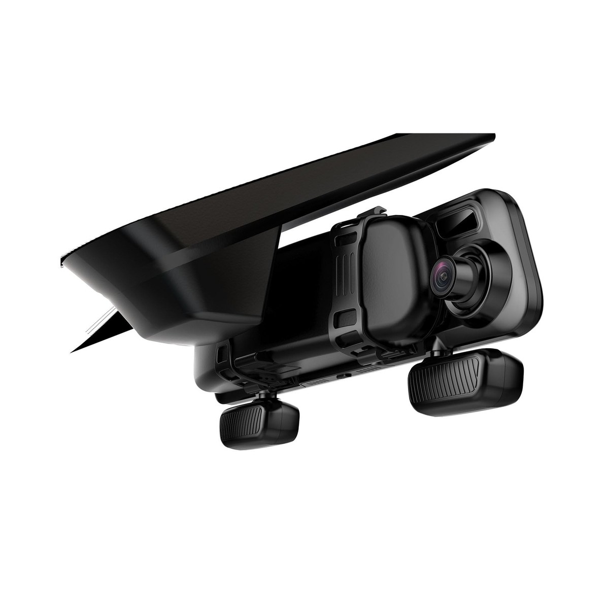 PRUVEEO 12'' Mirror Dash Cam,4 Channel Camera FHD 1080Px4