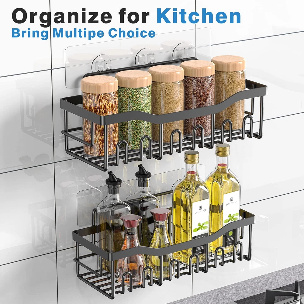 Shower Caddy 2 Packadhesive Shower Organizer For Bathroom Storage&home Decor&kit