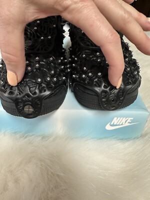 WOMEN'S NIKE AIR FORCE 1 LOW SWAROVSKI BLACK SIZE 9 | eBay