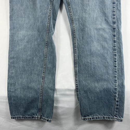 Pantalones de mezclilla cómodos Levis 559 azul lavado medio pierna recta para hombre talla W36 L32 - Imagen 2 de 19