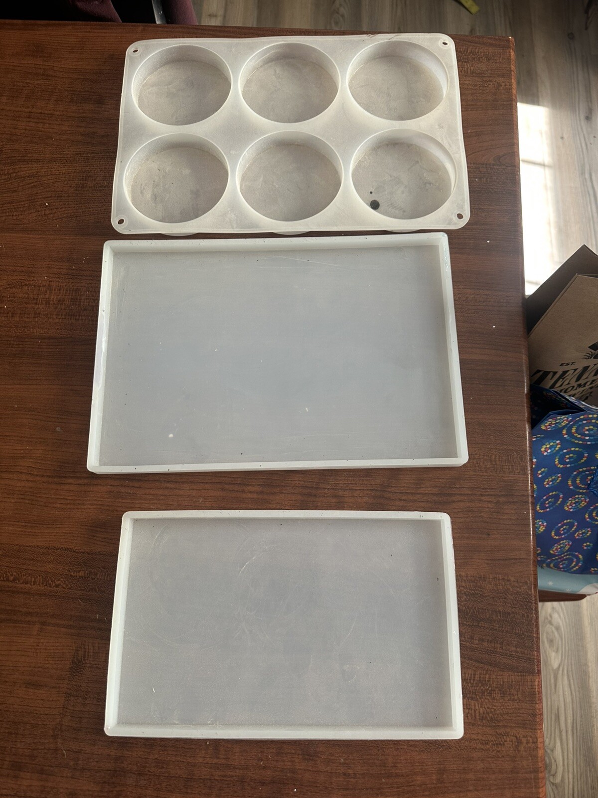 Rectangle Shape Tray Silicone Mold DIY Background Plate Resin Casting Mold