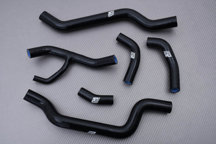 Durites de radiateur pour DUCATI 848 en silicone noir anti-surchauffe