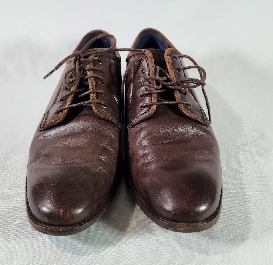 SAOLA Scarpe Oxford da uomo Cole Haan Wagner Grand Postman taglia 11 5 M C29030 castagno