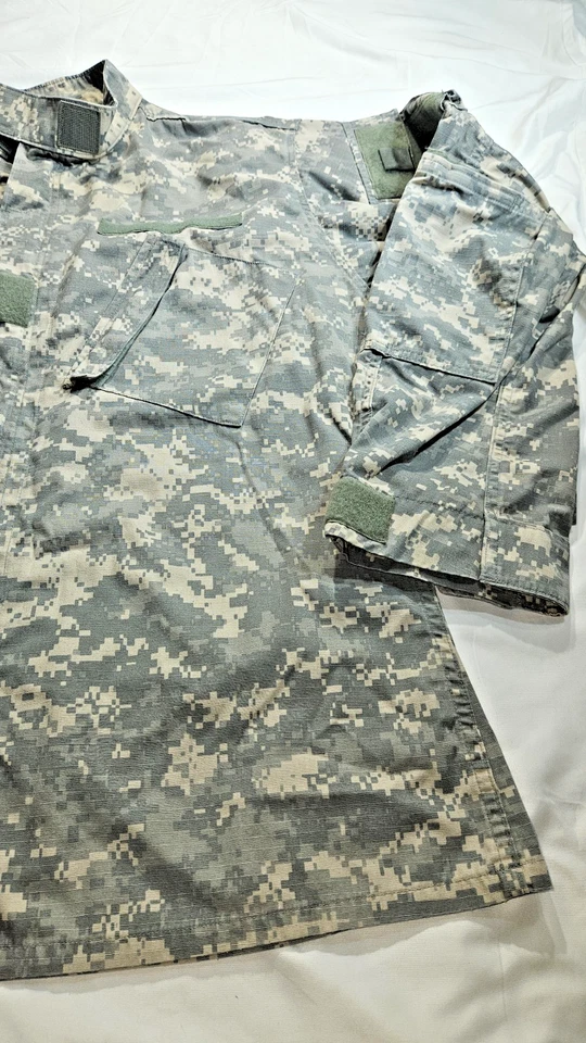 ARMY ACU DIGITAL camo COMBAT UNIFORM SHIRT COAT propper cotton ripstop large LL - Image 2 of 4