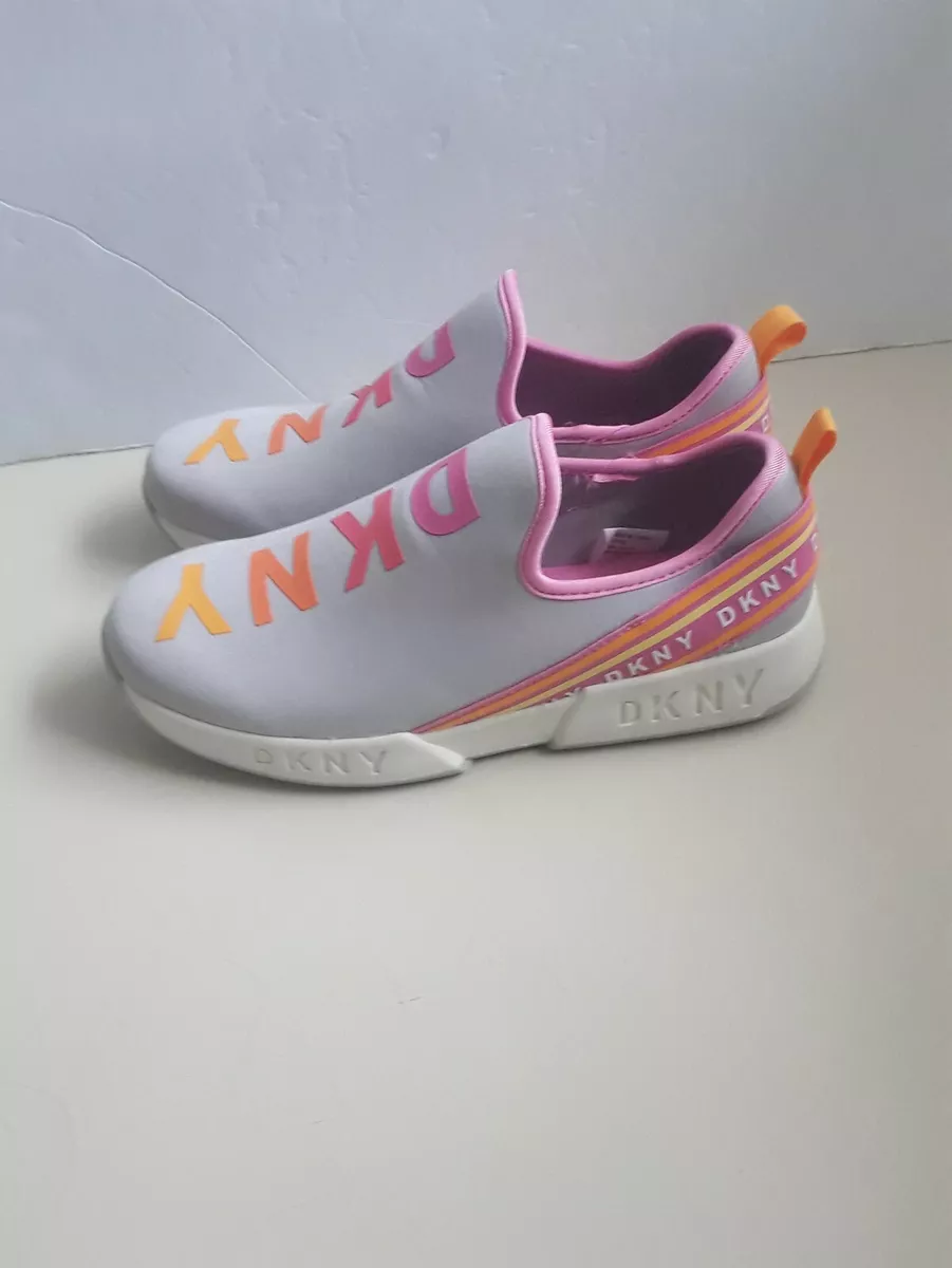 Pink dkny best sale trainers