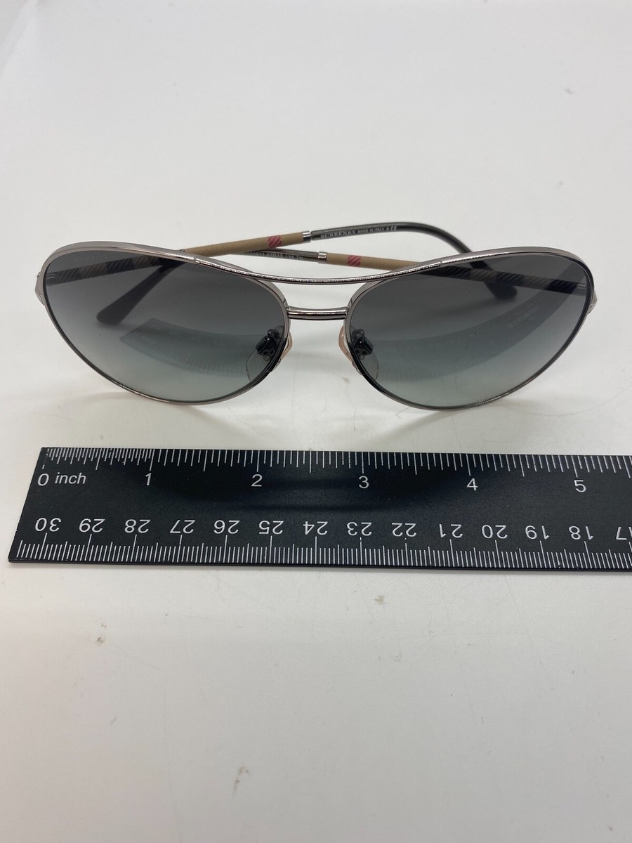 Burberry B3056 Aviator Womens Sunglasses Silver 100611 57 13  display picture 1
