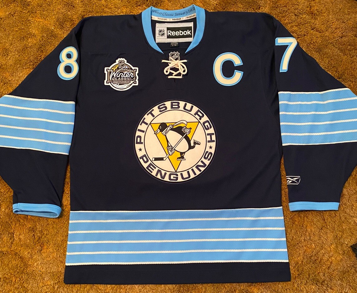 Vintage Reebok 2011 NHL Winter Classic Pittsburgh Penguins Sidney Crosby  Jersey